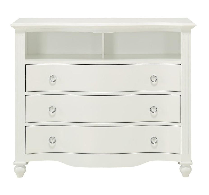 Homelegance Meghan 3 Drawer Media Chest in White 2058WH-11 image