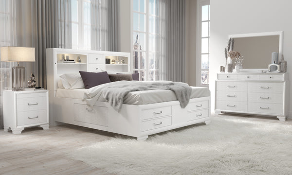 Jordyn White Full 5-Piece Bedroom Set image