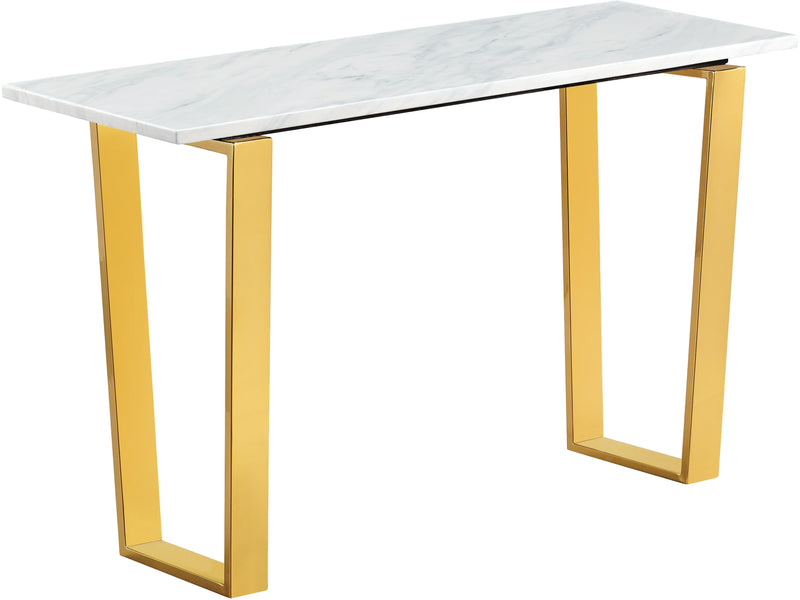 Meridian Furniture Cameron Gold Console Table Meridian Furniture Cameron Gold Console Table