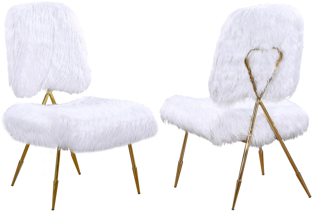 Meridian Furniture Magnolia Faux Fur Accent Chair Meridian Furniture Magnolia Faux Fur Accent Chair