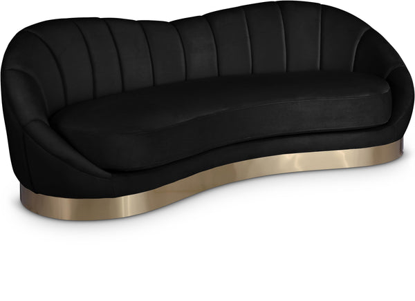 Shelly Black Velvet Sofa image
