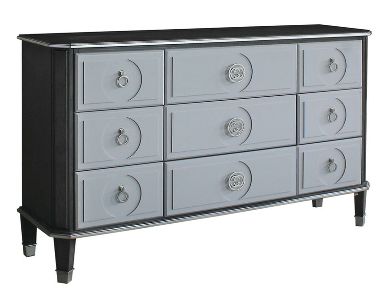 Acme Furniture House Beatrice 9 Drawer Dresser in Light Gray 28815 image